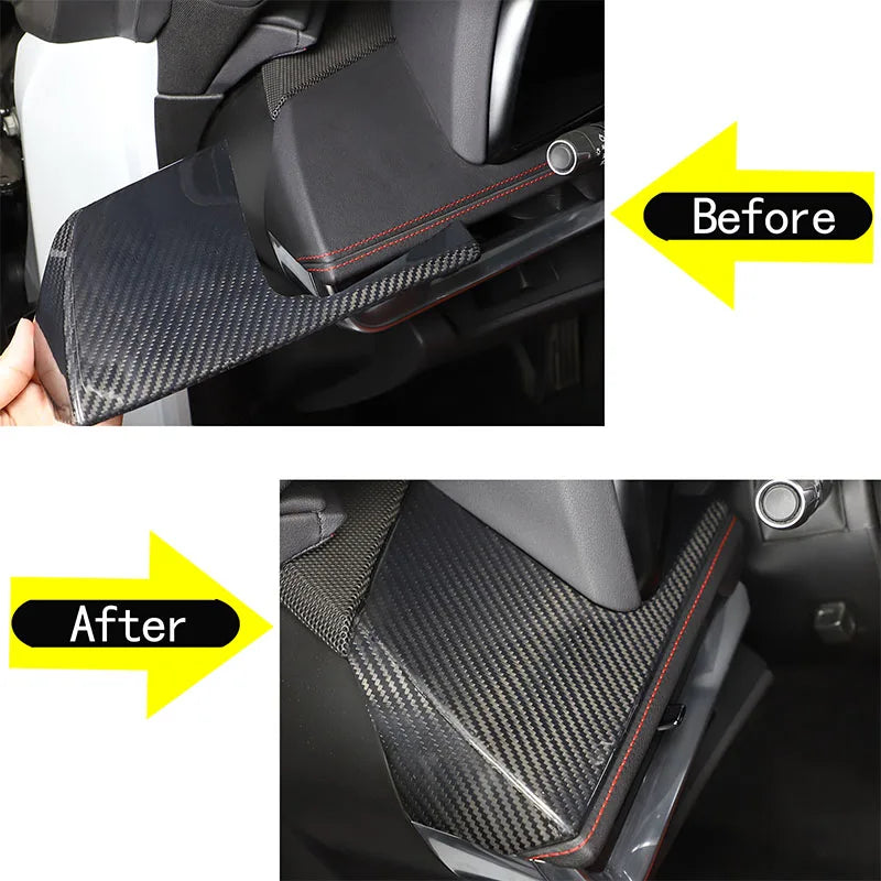 Carbon Fiber Driver Side Air Vent Trim Cover For Corvette C8