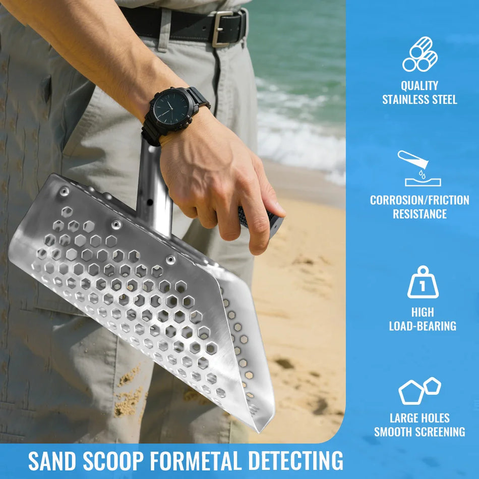 Beach Sand Scoop Shovel Metal Detector &ndash; Stainless Steel