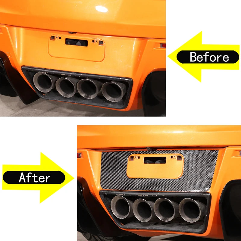 Рамка для номерного знака из углеродного волокна для Corvette C7 2014 2019