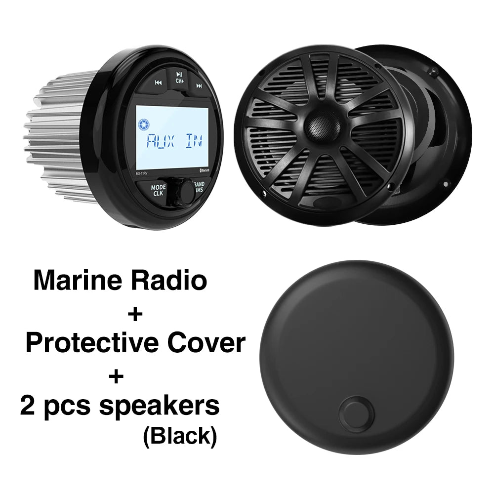 Motorboats Boat Radio MP3 Player &ndash; Bluetooth Marine Stereo radio cover B