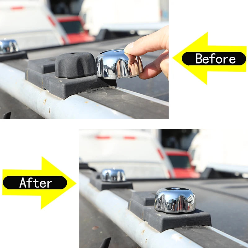 Φωτεινά ασημένια καλύμματα διακόσμησης βιδών οροφής ABS Hummer H2