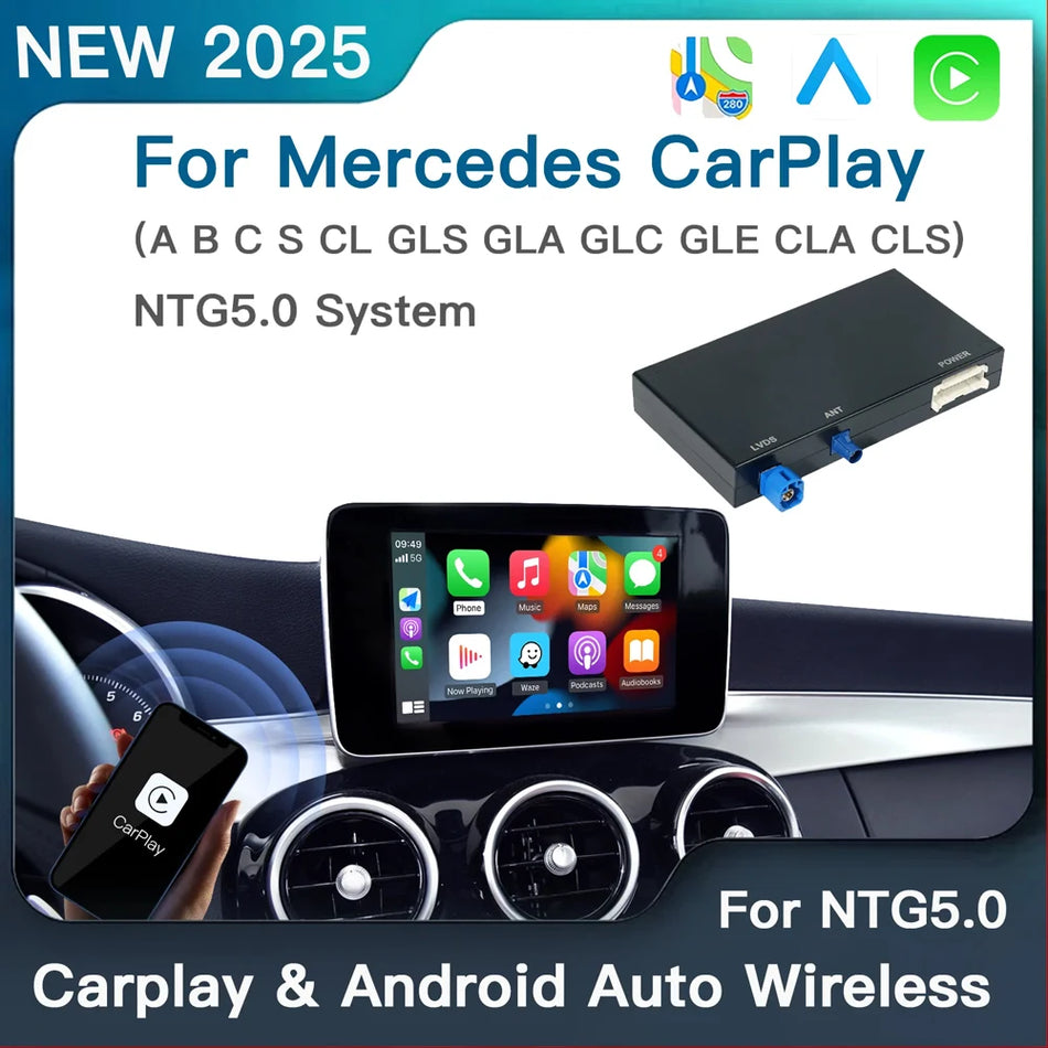 Mercedes-Benz NTG5.0 Wireless CarPlay Android Auto Head Unit