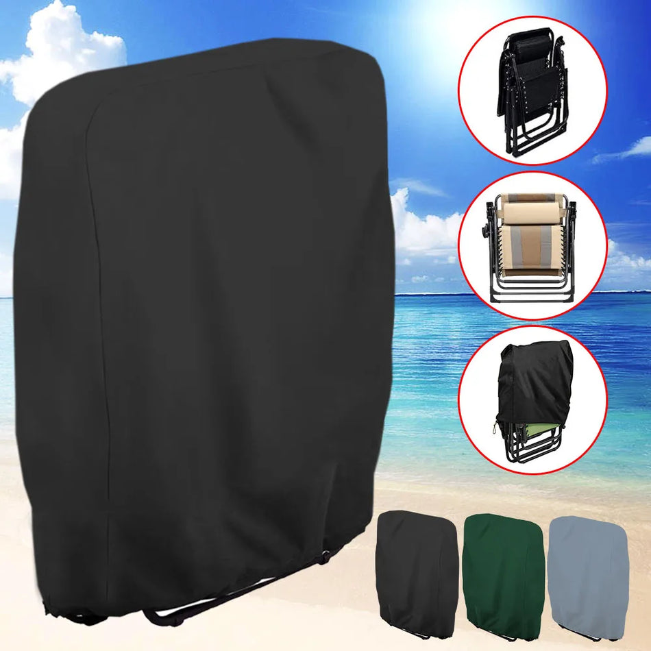 Copertura per sedia reclinabile pieghevole impermeabile nera grigia verde