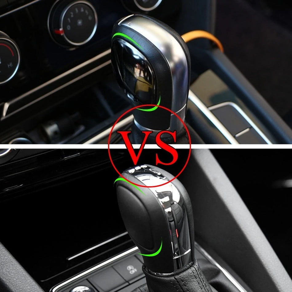 Käigukangi nupp trimmi kleebis roostevaba teras Volkswagen Golf 6 7 GTI sisepädevus