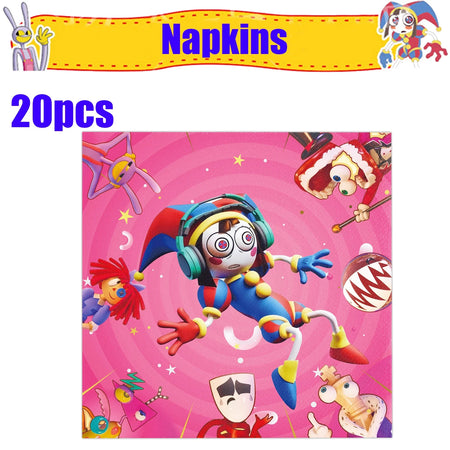 Amazing Digital Circus Party Tableware &amp; Decorations