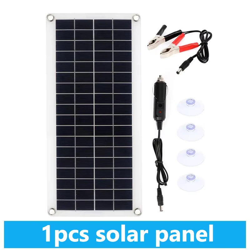 1000W Solar Panel DC 12V-18V &ndash; Dual USB Power Bank Outdoor 1pcs solar panel