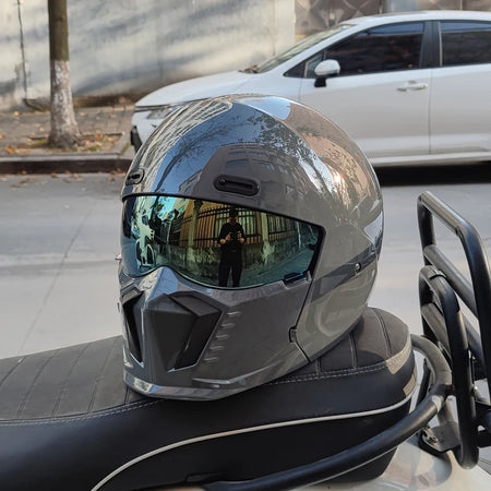 ORZ Motorcycle Retro Helmet &ndash; Bluetooth Slot Ready 16 / M