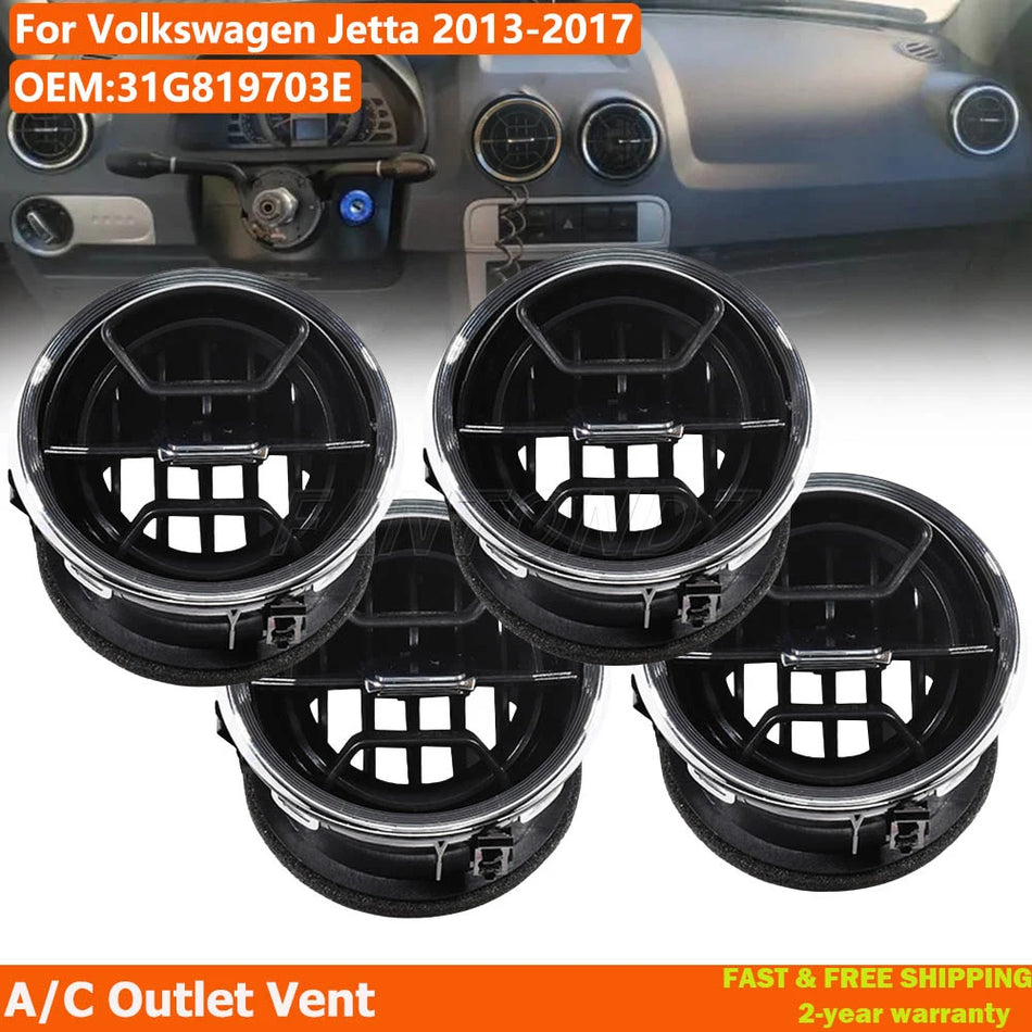 Deflectores de aire acondicionado 4Pcs para Volkswagen Jetta 2013 2017 31G819703E