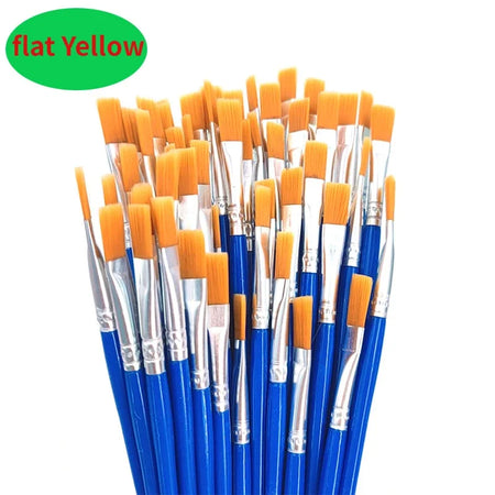 50 100 Pcs Painting Oil Brushes Set &ndash; Versatile Watercolor 50Pcs Flat Brush
