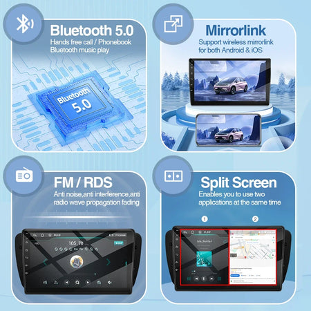 Android Car Radio Seat Ibiza MK4 6J 08-15 - 9Inch CarPlay