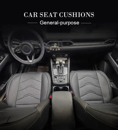 Vtear Universal PU Leather Car Seat Cushion Front Seat Pad Cover Breathable Non-Slip Bottom Protector Interior Accessories Parts by InterCyprus Trading Ltd