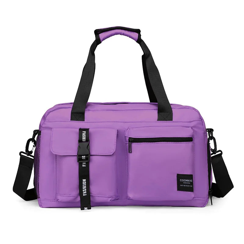 Large Fitness Bag Sp - Dry Wet Separation Pocket For Gym Purple