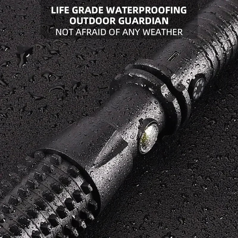 Baseball Bat LED Self-Defense Flashlight &ndash; Telescopic Zoom