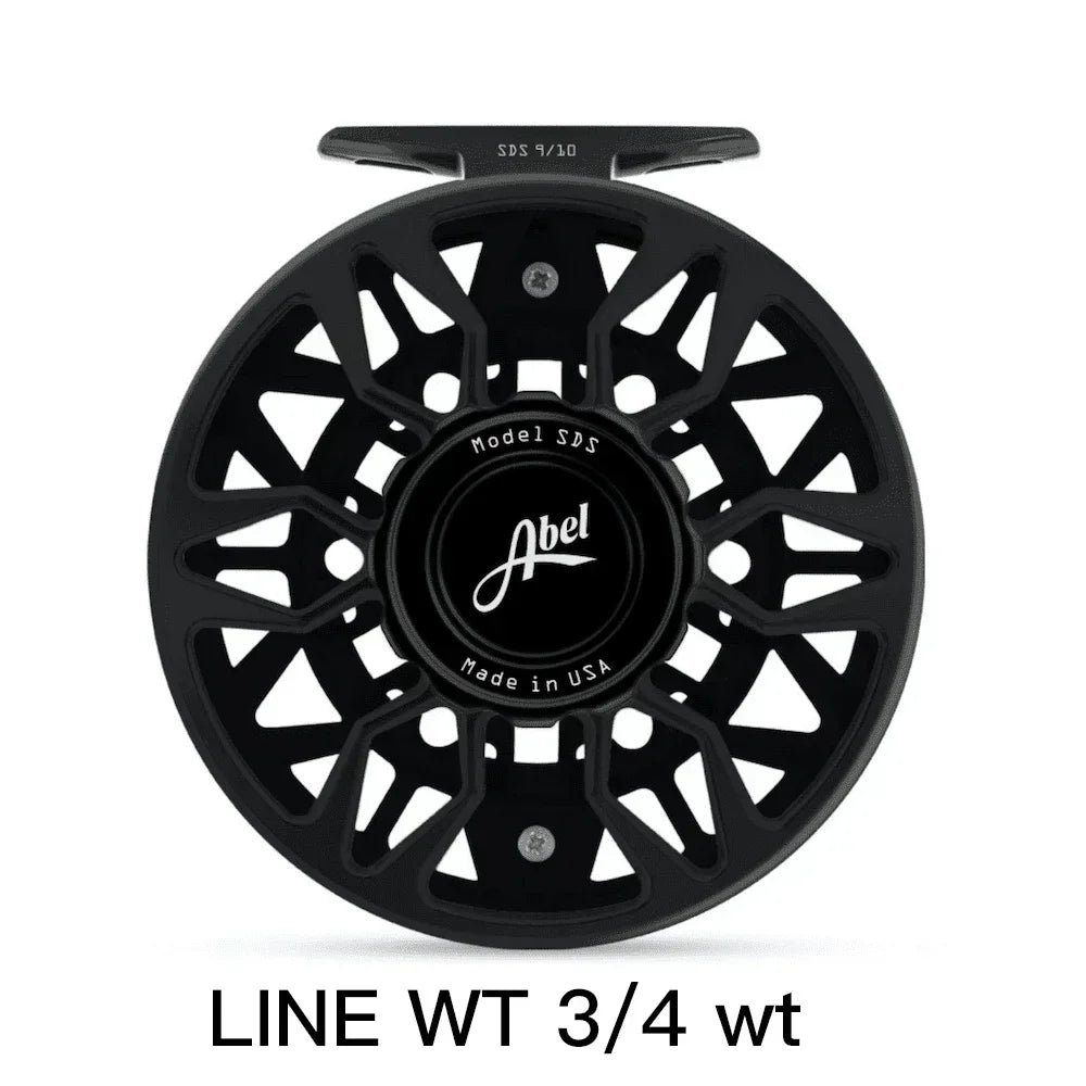Fly Fishing Reel Performance Ultra-Large Arbor Reels &ndash; Lightweight Aluminum Construction 07 3-4 Black