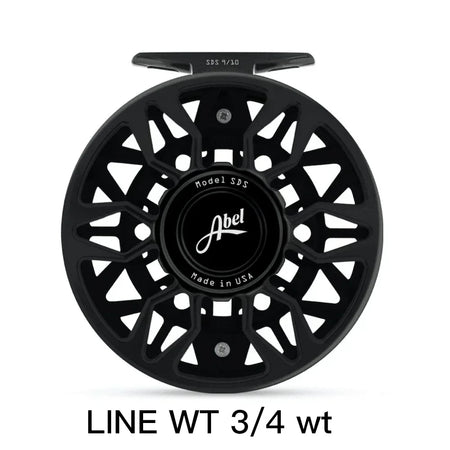 Fly Fishing Reel Performance Ultra-Large Arbor Reels &ndash; Lightweight Aluminum Construction 07 3-4 Black