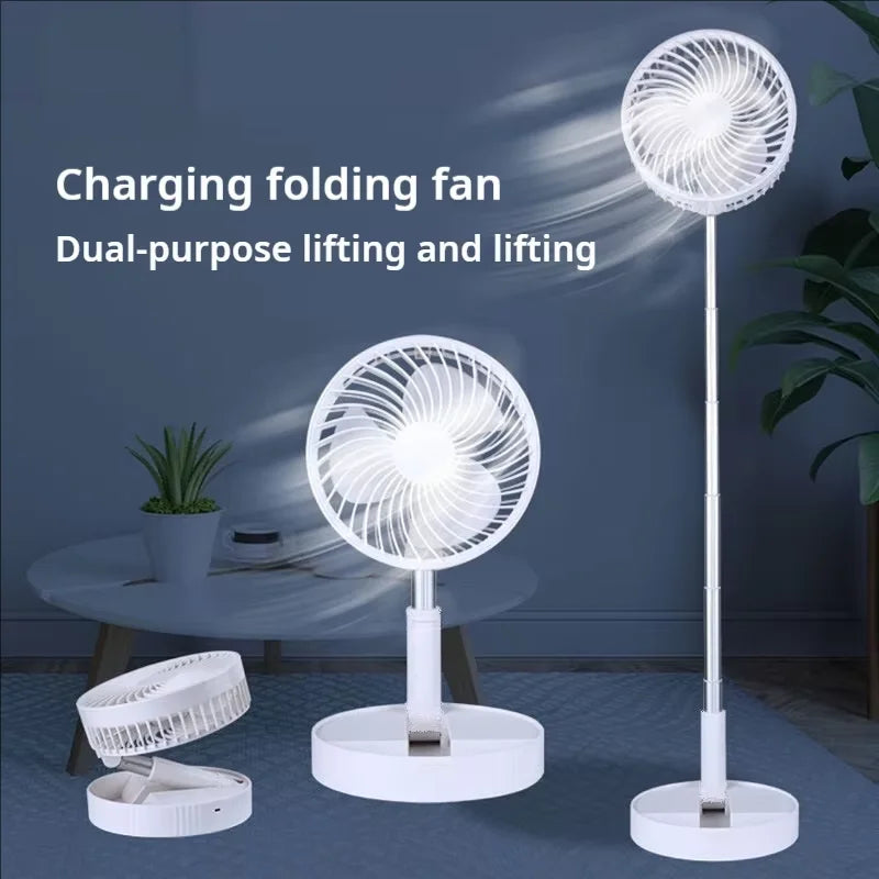 Retractable USB Foldable Mini Fan &ndash; Adjustable High Low
