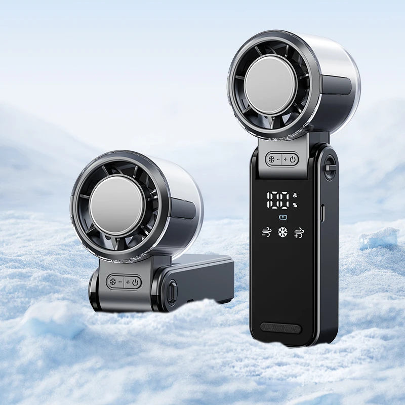 4000mAh Mini Handheld Fan with Semiconductor Refrigeration