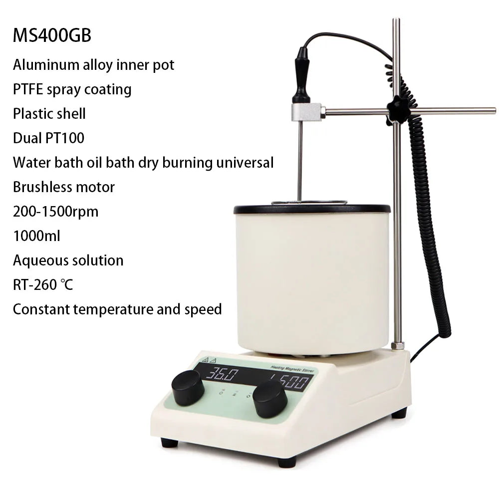 Heating Collecting Magnetic Stirrer &ndash; Digital Display MS400GB