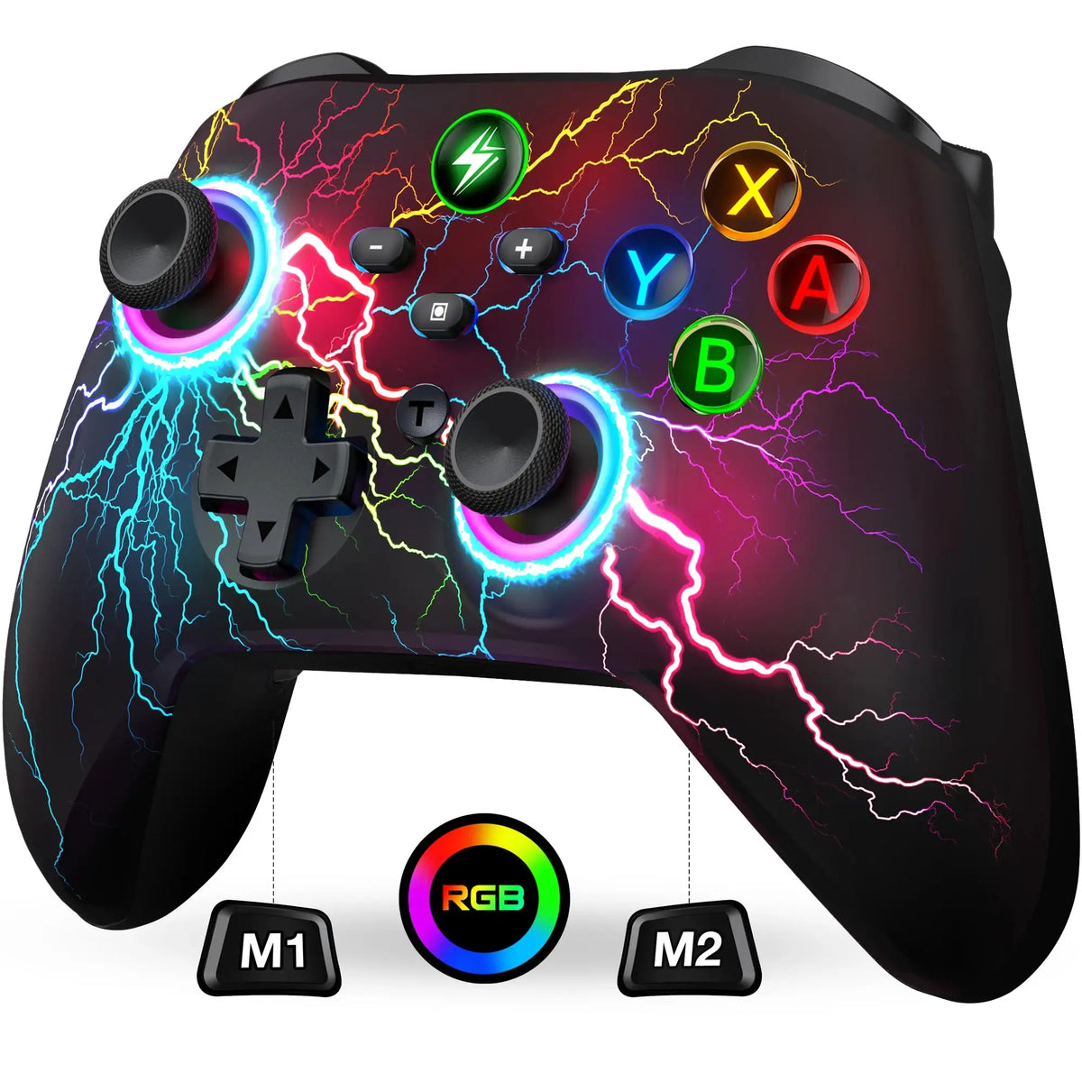 Wireless Gamepad for Switch/Switch Lite/Switch OLED Controller Manette Switch with Wake-up Programmable Turbo by InterCyprus Trading Ltd