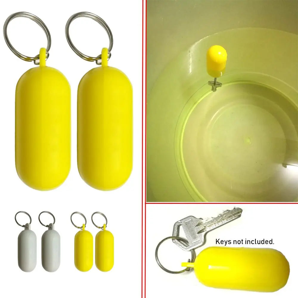 1/2pcs Kayak Floating Keyring Fender Buoyant Key Ring Marine Sailing Boat Float Canal Keychain Water Sports Accessories