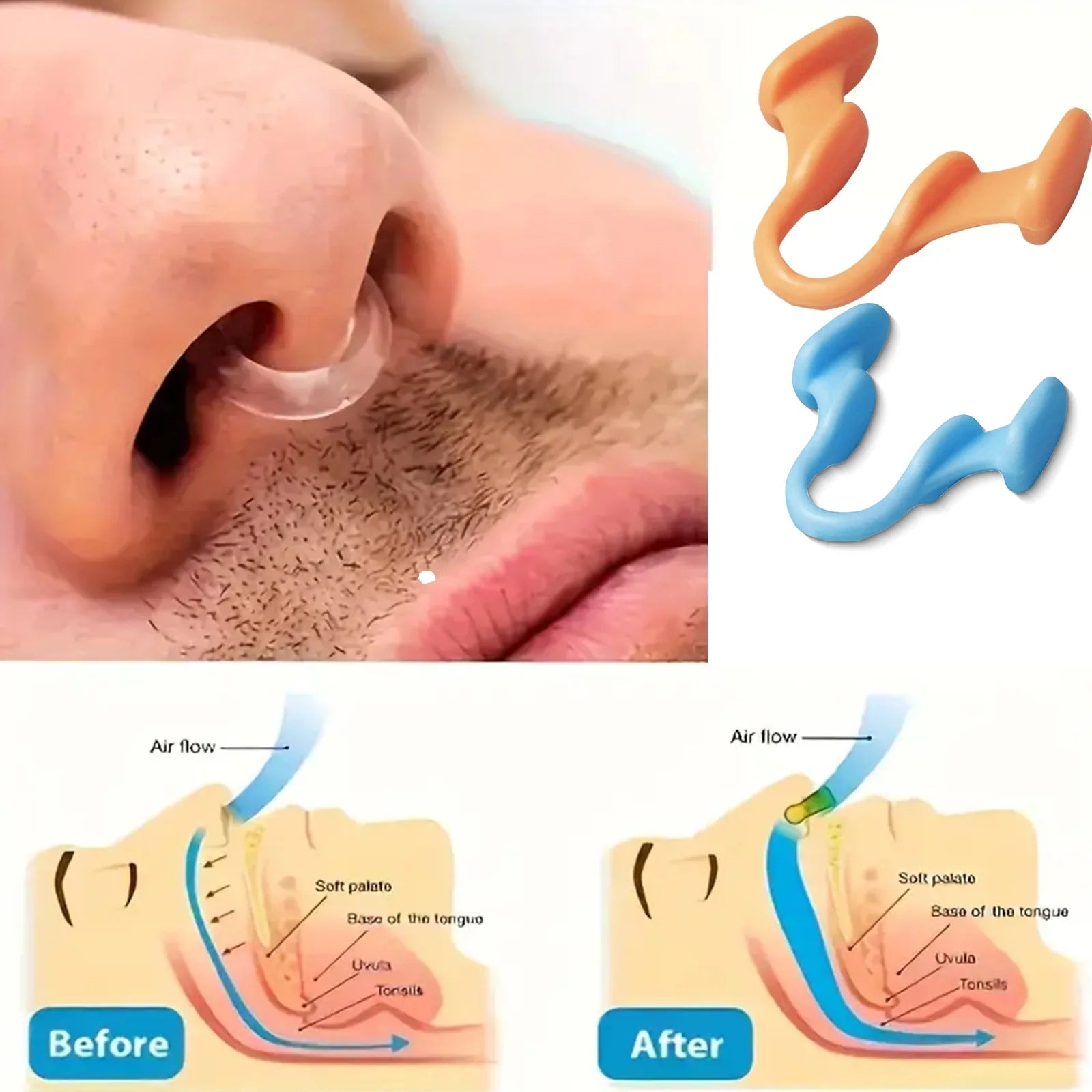 1Pcs Silicone Nose Clip Anti Snore &ndash; Comfortable Sleep Aid