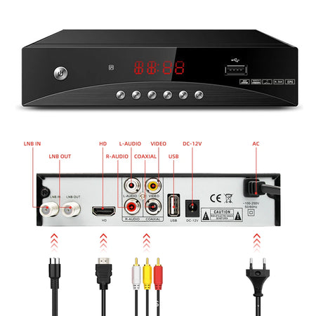 FTA DVB S2 MPEG H264 DVB-S2 HD Satellite Receiver Tv Decoder SAT