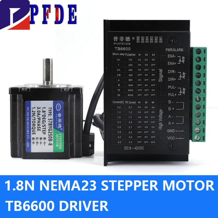 NEMA 23 Stepper Motor &ndash; Exceptional Precision and Reliability motor and TB6600 / 8MM