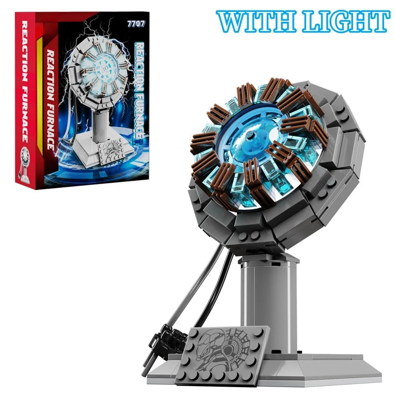 Build Your Own Iron Robot Mecha Man - Nuclear Reactor Light-Up Building Blocks | Perfect Gifts for Kids with box