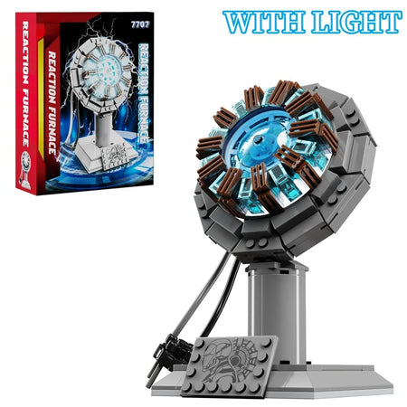 Build Your Own Iron Robot Mecha Man - Nuclear Reactor Light-Up Building Blocks | Perfect Gifts for Kids with box
