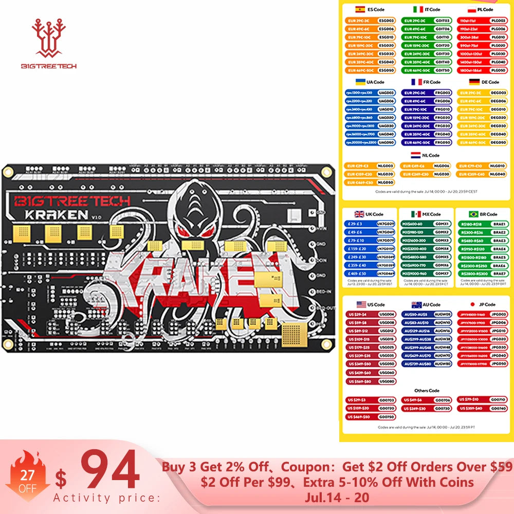 BIGTREETECH Kraken Motherboard &ndash; Exceptional Performance Upgrade