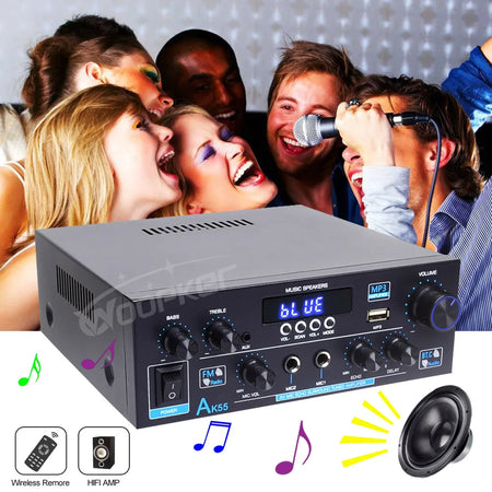 Woopker AK55 MAX 900W HiFi Bluetooth Audio Amplifier
