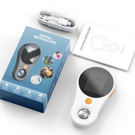 2.0 Inch 500X Digital Microscope 1080P - 2.0 Inch IPS HD White / 500X