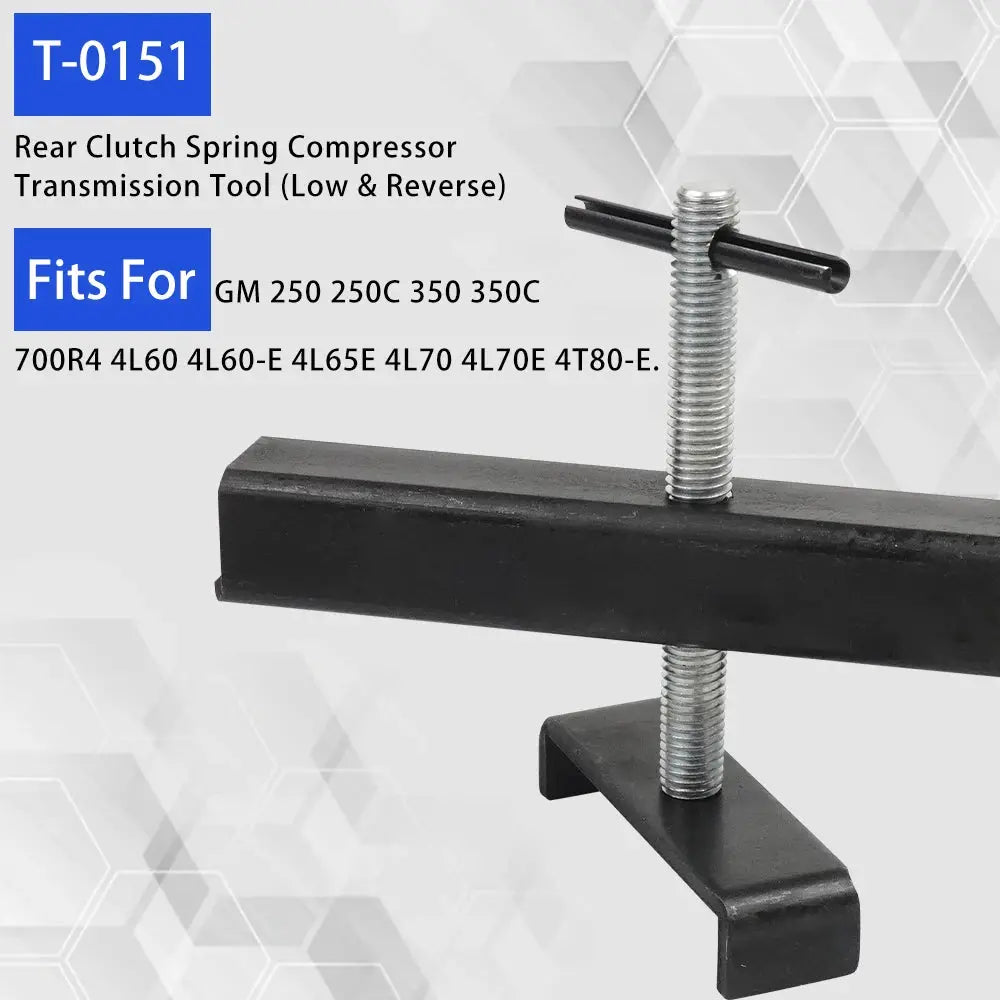 For GM 250, 250C, 350, 350C, 700R4, 4L60 & 4L60-E (Low & Reverse) T-0151 Rear Clutch Spring Compressor Transmission Tool by InterCyprus Trading Ltd