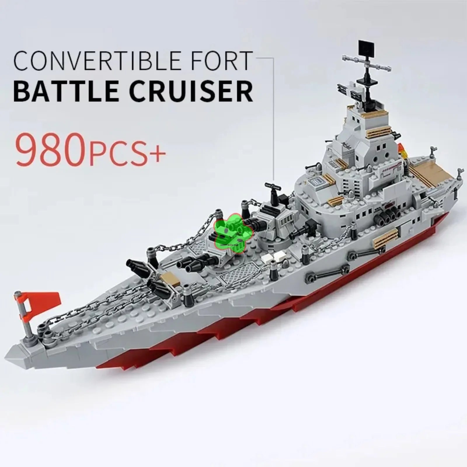 Navy War Chariot Ship Assembly Kit &ndash; Compatible With Lego
