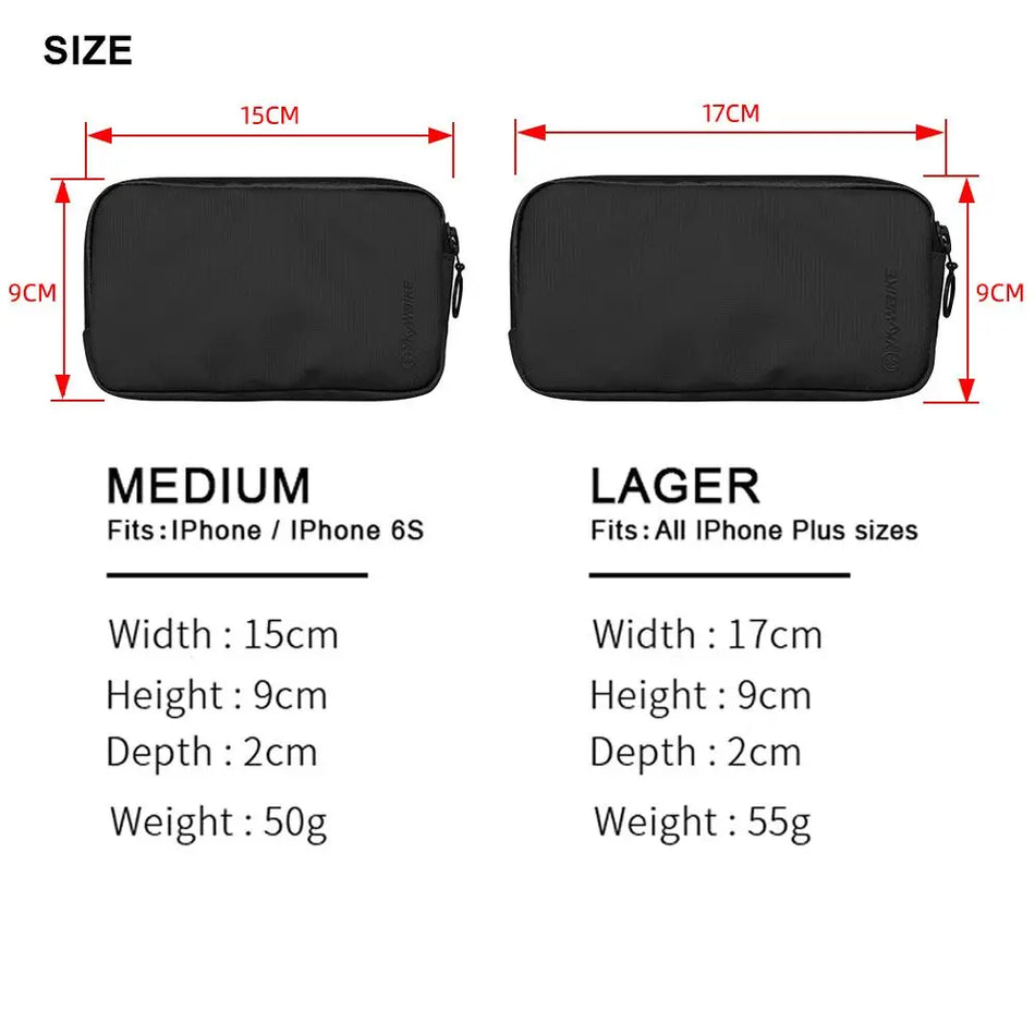 Rainproof Bike Phone Bag for Cycling, Fits All iPhone Sizes