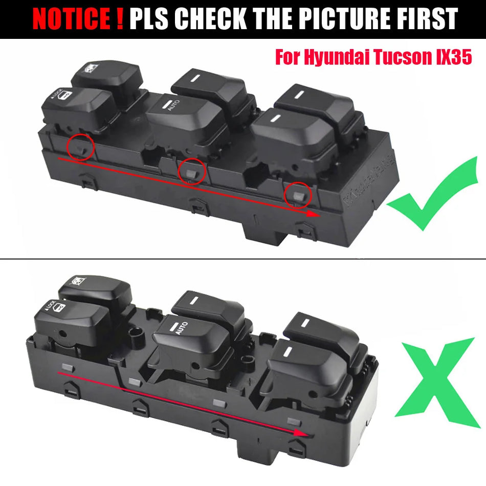 Interrupteur maître de fenêtre électrique RHD pour Hyundai Tucson IX35 2010-2015