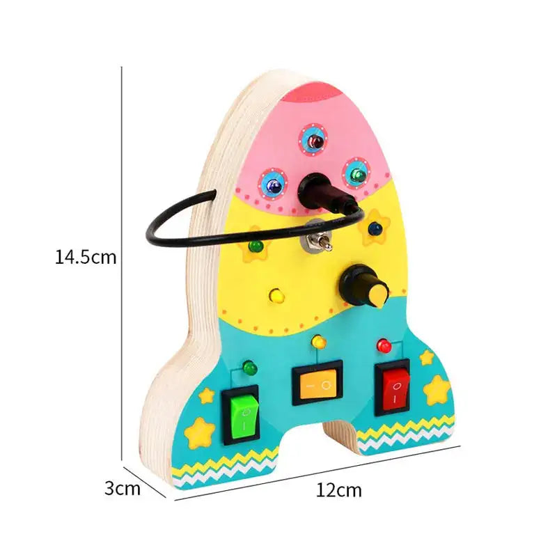 MY10082 Busy Board Led Switch Wheel Educational Toy &ndash; Play YLL01081A