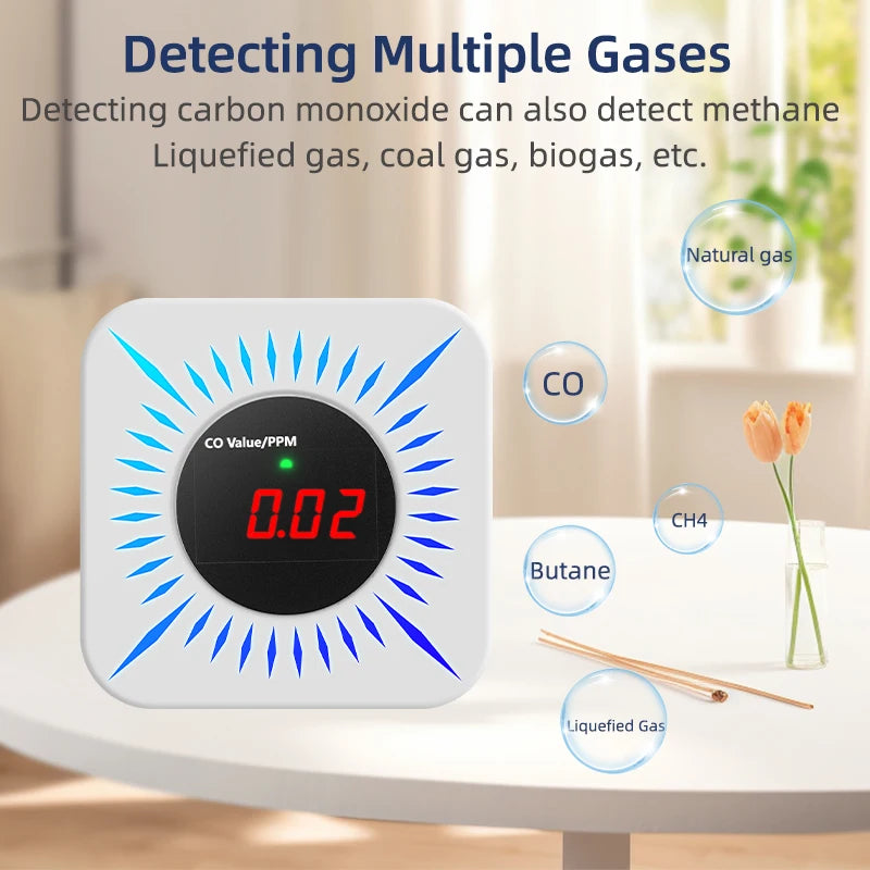 Tuya Smart WiFi Zigbee CO Detector &ndash; App Controlled