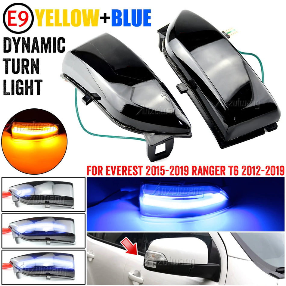 Przyciemniane lampy kierunkowskazów LED dla Forda Rangera T6 Everest Raptor