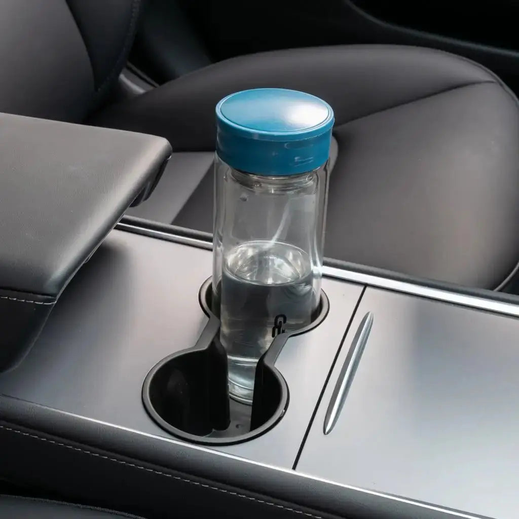 Cup Holder For Tesla Model 3/Y 2021+ Center Console Interior Accessories Slot Slip Limit Clip Universal Water Cup Hoder Insert by InterCyprus Trading Ltd