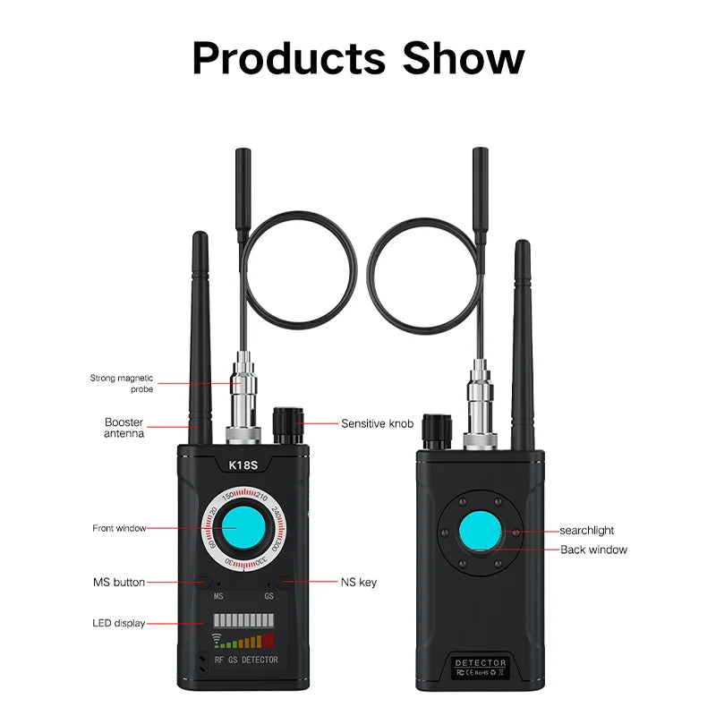 Hidden Camera Detector Pro Hunter &ndash; Infrared Search Capable k18s camera detector