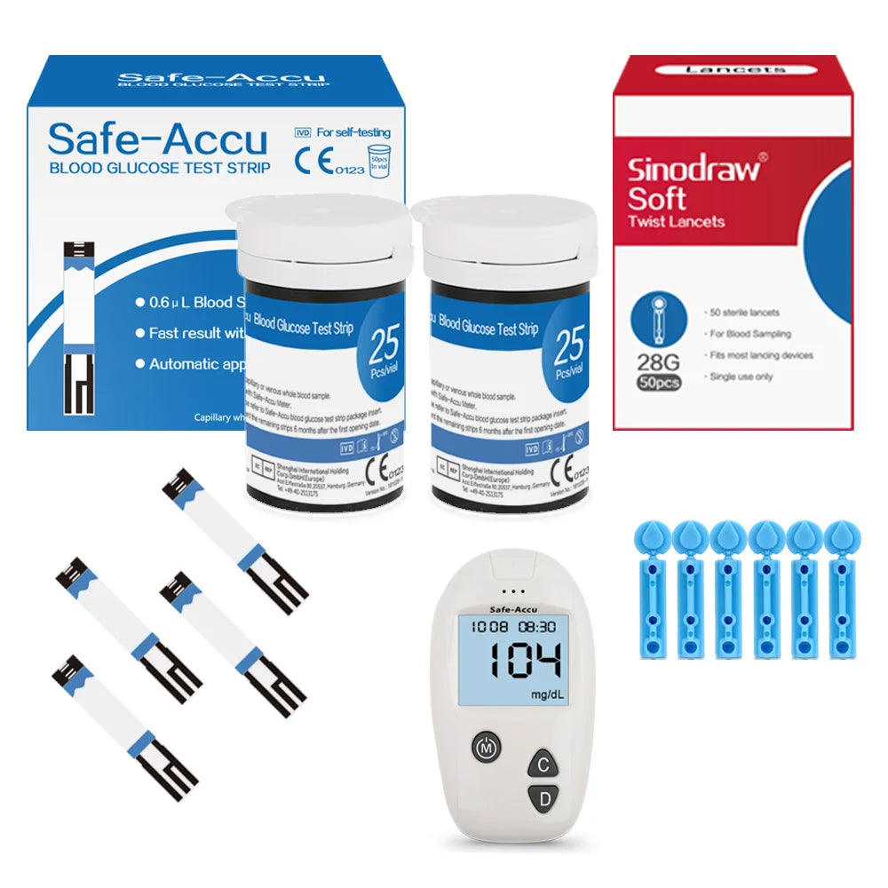 Safe Accu Blood Glucose Test Strips &ndash; 0.6uL Sample