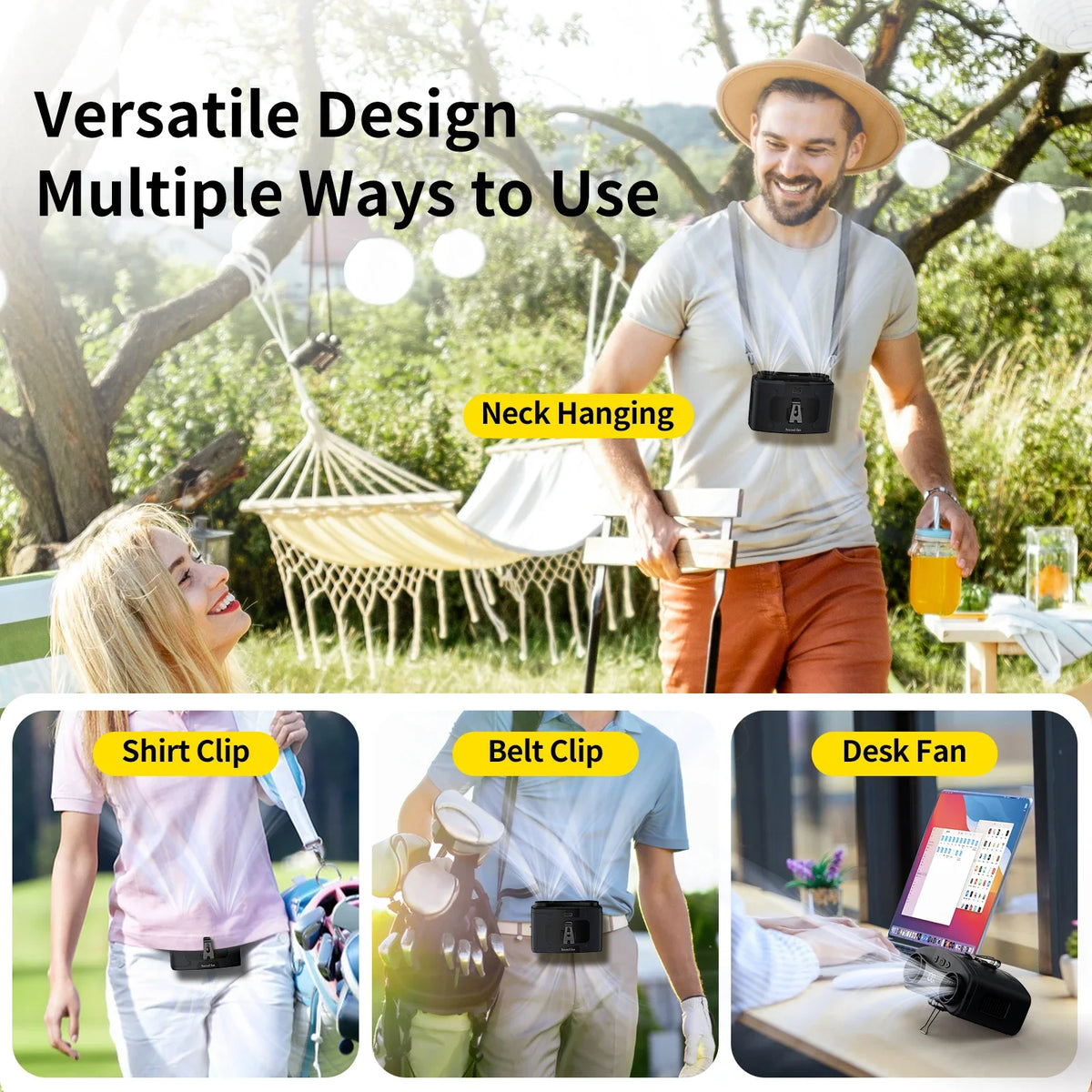 Socoolfan Portable Waist Fan &ndash; Powerful Dual Motors with 10 Speed Settings