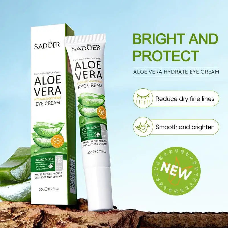 SAODER Aloe Vera Eye Cream for Dark Circles, Puffiness &amp; Moisturising