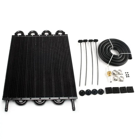 2 Row 4 Row 6 Row 8 Row 10Row 16Row Universal Remote Transmission Oil Cooler Auto-Manual Radiator Converter Aluminum Kit by InterCyprus Trading Ltd
