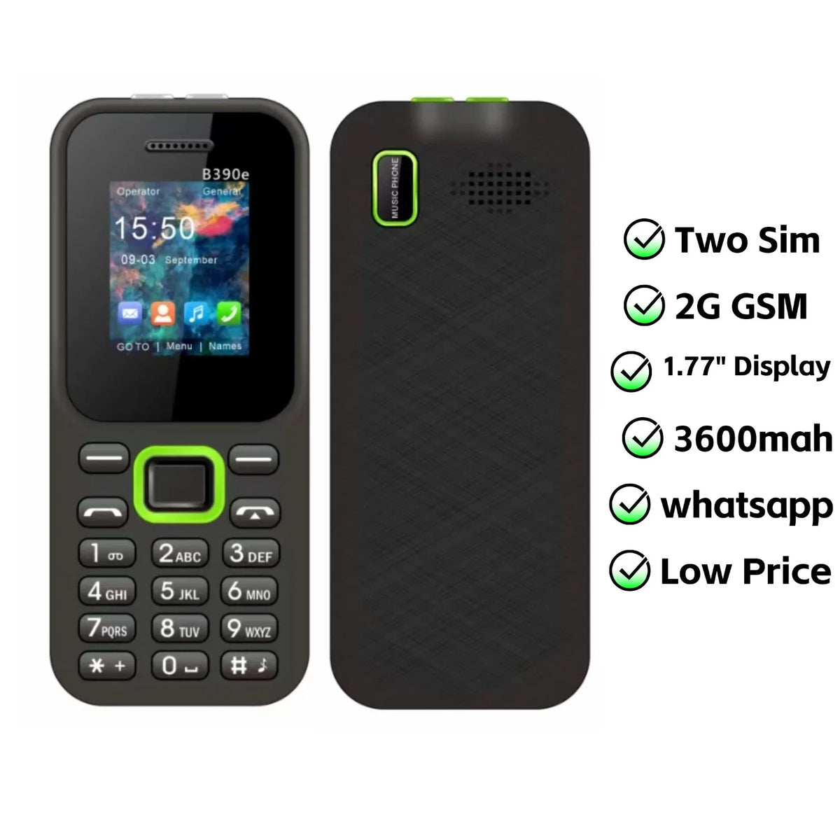 Cheap 2G GSM Senior Mobile Phone &ndash; Long Standby Battery