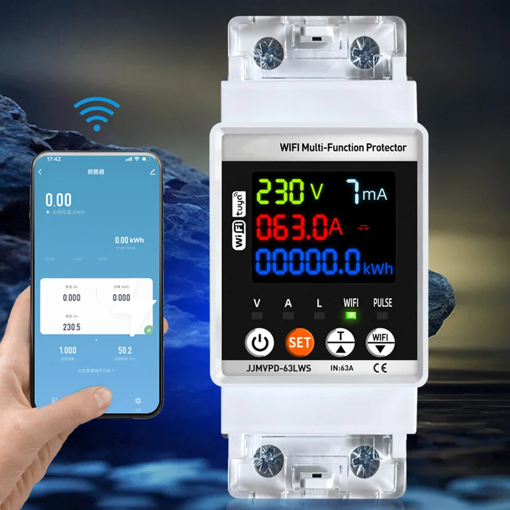 Tuya WiFi Automatic Reclosuring Protector &ndash; Intelligent Voltage Protection