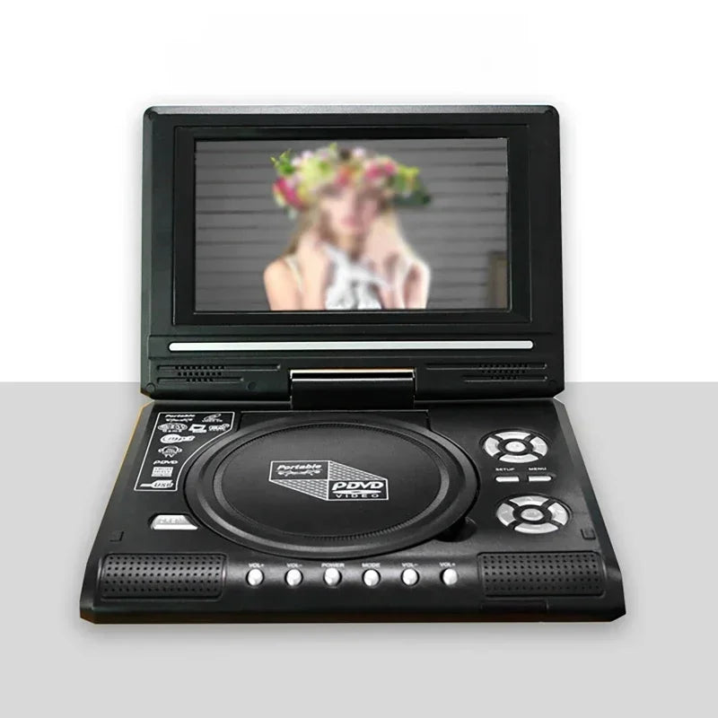 7.8 inch Mini DVD CD Player - Portable &amp; Rotatable Screen