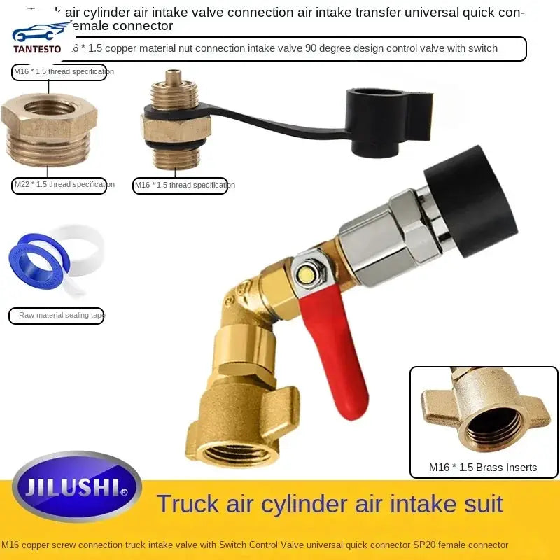 Universal Air Intake Pipe Connector With Adjustable Valve Switch For Trucks by InterCyprus Trading Ltd