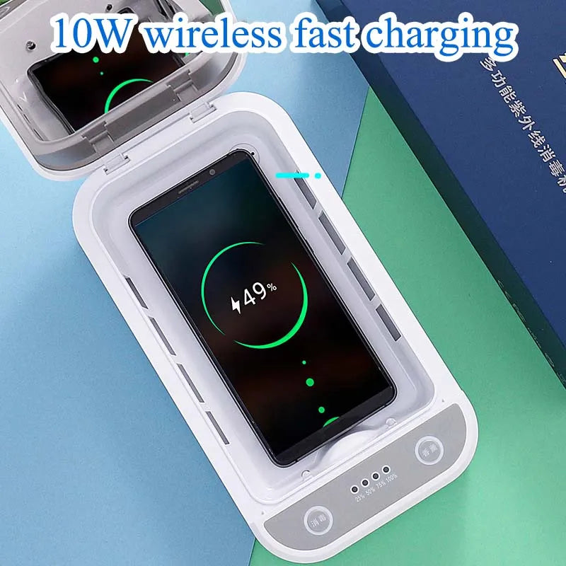 Mobile Phone Disinfector Ultraviolet Box &ndash; Wireless Charging